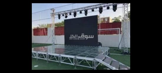 يوجد لدينا شاشات العرض للإيجار بجميع المقاسات ويوجد لدينا جميع الإظاءات  وأجهزة الإفتتاحات - 5