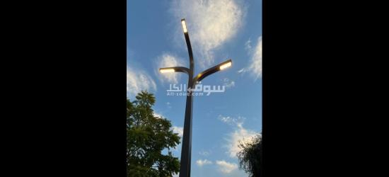 أعمدة إنارة ديكوره + قواعد خرسانيه - 14