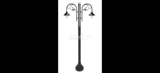 أعمدة إنارة ديكوره + قواعد خرسانيه - 18