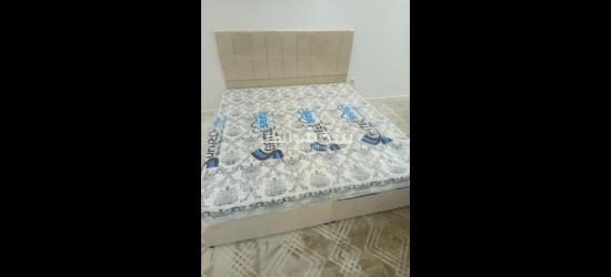 single bed with metress double bed and cabinet - 7